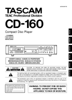 Tascam CD-160 - Owners Manual 